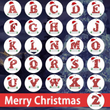 Christmas Pendant Creative Personalized Alphabet Hanging Ornament for Festive Christmas Tree Decoration