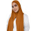 Women's satin headscarf solid color one size 1