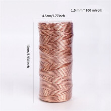 Metallic Twine for Crafts 1.5 mm 328 ft