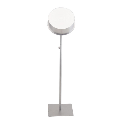 Tie Display Stand Metal Adjustable Height 40-65cm Silver