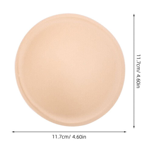 Genanvendelige BH-indlæg bløde svampe beige 4 par 1