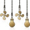 Brass Retro Ceiling Fan Pull Chain Set 1