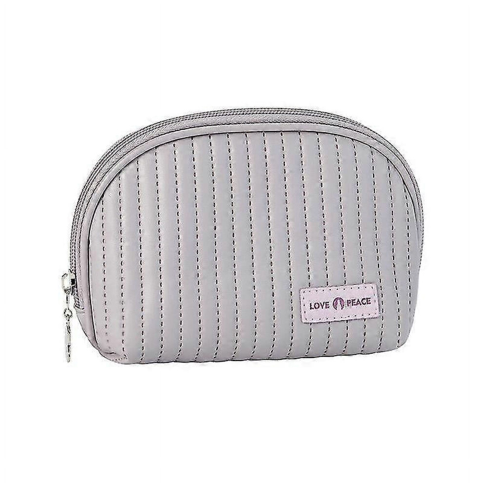 Half Round Makeup Bag Cosmetic Storage Travel Mini 1pc