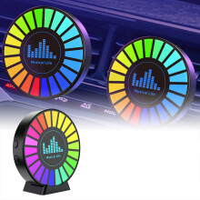 LED car interior lights RGB air vent with USB charging and