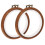 Wood-Grain Embroidery Hoop Set 2 Pieces 1