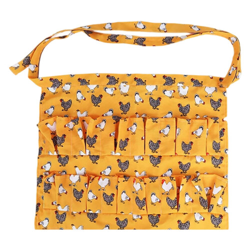 Eiersammelschürze mit Hühnermotiv, Polyester, 1 Stück