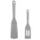 Silicone Spatula Set – Grey, 2-Piece 1