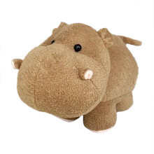 Hippo Stuffed Animal Soft Grey Standing Plush Toy Set