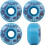 Triclops skateboard wheels 50mm 95A blue with Bones Reds 2