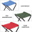 1Pcs Household Folding Stool Compact Foldable Stool Steel Cloth Red Rectangular for Home Use 3