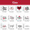 Valentine's Day Cake Inserts 12 pcs 3