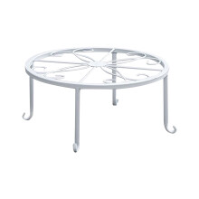 Ensemble de supports pour pots de fleurs en métal robustes pour intérieur et extérieur