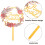 Acrylic Flower Cupcake Topper Multi-Color 12 pcs 8