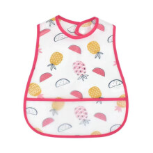 Soft short sleeve bib for toddlers and kids up to 13 years