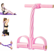 Pedal Resistance Trainer with 8 Rubber Tubes