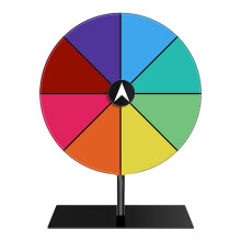 Acrylic Prize Wheel with Stand Red 1pc
