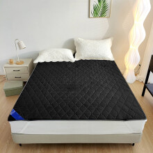 Protège-matelas imperméable matelassé en coton blanc rose