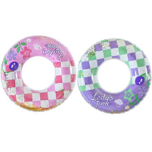 Children's striped inflatable underarm swimming ring with
