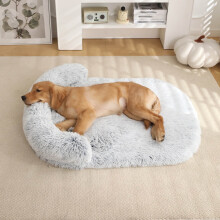 Orthopedic Dog Bed for Large Dogs Memory Foam Bolster Sofa