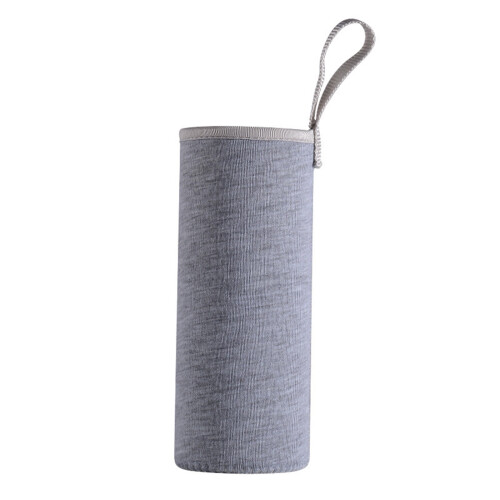 Funda para botella de agua de vidrio con correa de transporte