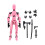Action figure robot T13 rosa, stampata in 3D e articolata. 1