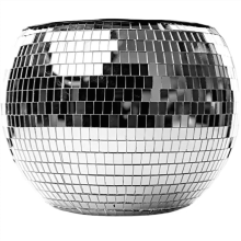 Wiaderko na lód Disco Ball w kolorze srebrnym, 10 cali