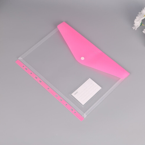 A4 11-hole expandable plastic folder with multiple pockets 1