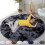 Black round fluffy rug for bedroom 5 ft 8