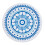 Microfiber Round Beach Towel Geometric Print 150cm 1