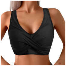 Traje de baño tipo bikini de mujer con tirantes anchos.