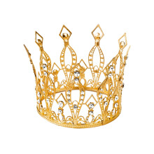 Women's Elegant Golden Tiara Crown 1 Set