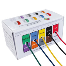 Stranded Wire Spool PVC Tinned Copper 18 AWG 5 Colors 55 m