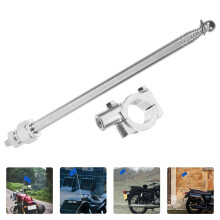 Silver-Plated Motorcycle Flagpole Mount for Handlebars