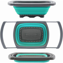 Pot de filtre pliable pour évier avec poignée rétractable