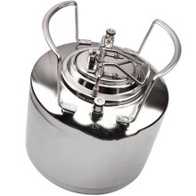Homebrew Keg, Secondary Fermentation Vessel, 6L Stainless Steel Keg,PressureBarrel for Beer, Soda, Wine Making