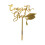 Graduation Cake Topper Acrylic Gold One Size 1