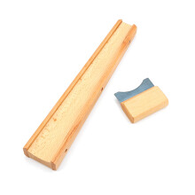 FEAMOS Violin Fretboard Tool Set Wooden Holder Clamp Scraper