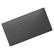 Graue PU-Autoarmaturenbrettmatte, 1 Stück