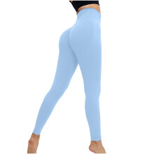 Magas derekú jóga leggings nőknek bézs színben