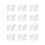 Transparent Square Plastic Box with Lid 12 pcs 2