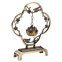 Brûleur suspendu style moyen-oriental en alliage brun foncé (1 pièce)
