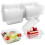 Plastic Clamshell Containers with Lids 4.9x5 Inch Square 1