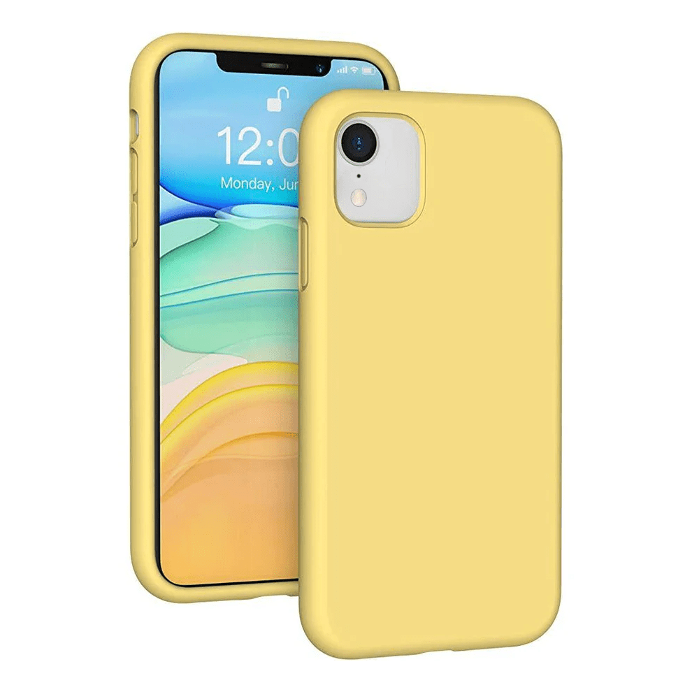 Silicone Soft Case For Iphone Xr Slim Fit Yellow 962125112313