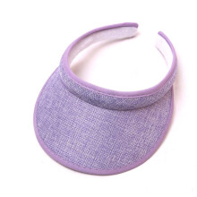 Chapéu de golfe feminino com viseira solar em sarja de algodão ajustável.