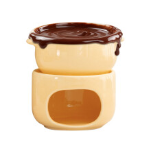 Chocolate Fondue Cup Set with Forks Heat-Resistant Non-Stick