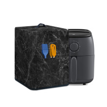 Black Marble Air Fryer Cover Dustproof Stain-Resistant with