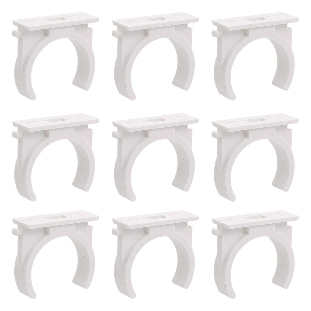 Pvc Pipe Clamp White U-Shaped Wall Mount Support 962125105650