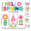 Huarrl Christmas wall stickers 9 pcs spring flowers 4