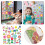 Huarrl Christmas wall stickers 9 pcs spring flowers 3