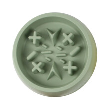Gamelle anti-glouton en silicone antidérapant pour chien, 21,8 cm (8,6 pouces).